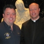 Grand Knight Kevin Strommer and <br />Father Nicholas Zientarski, Dean of Students